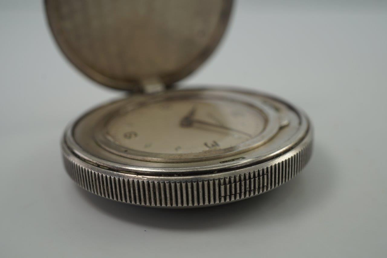 Movado St. Christopher Silver Coin Watch 1950-60s