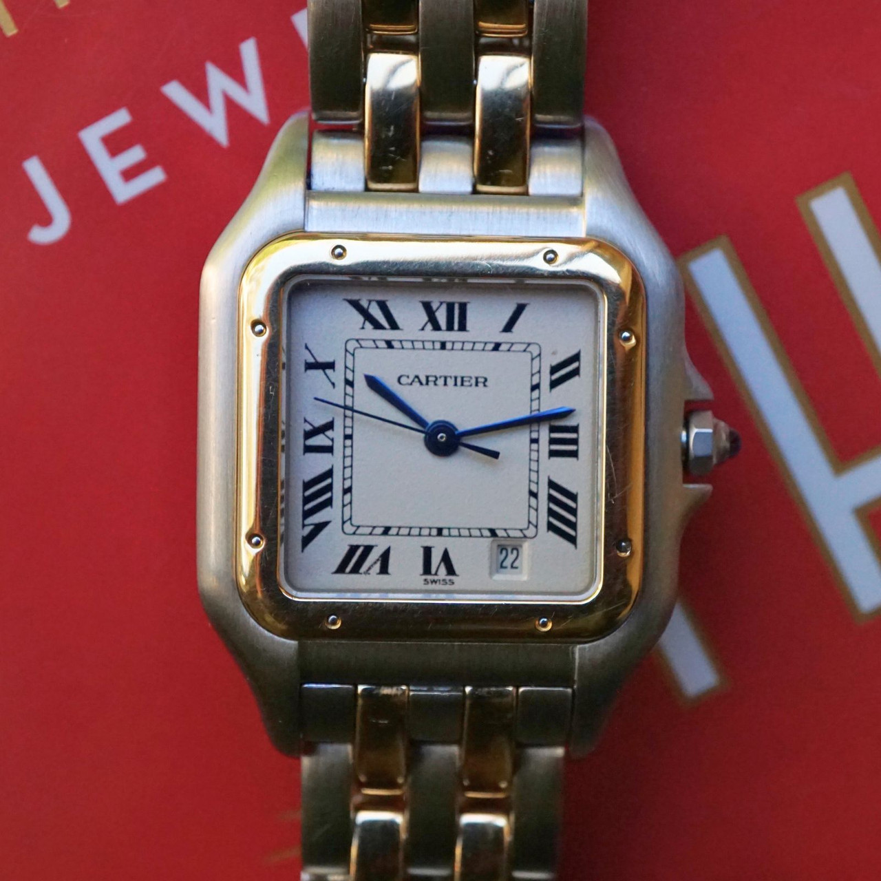 Cartier Panthere 1100 Midsize 27mm 18k Gold & Steel 2000s