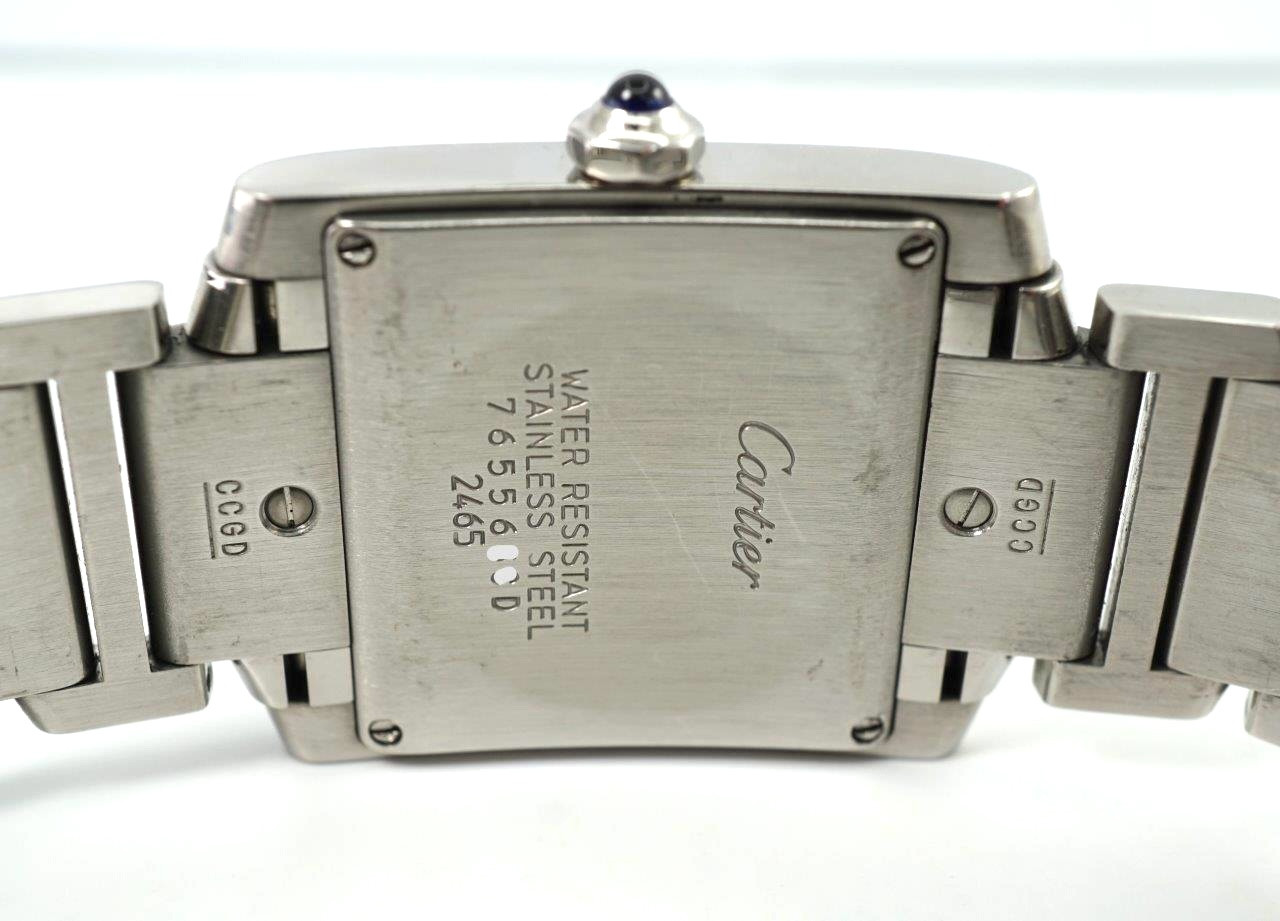 Cartier Tank Française 2465 Medium 25mm w/ Date Steel 2000s