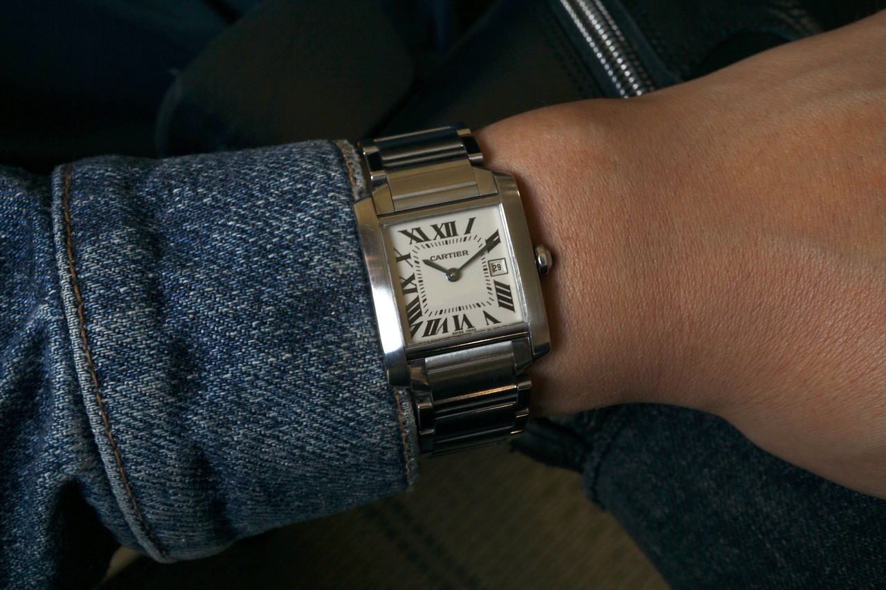 Cartier Tank Française 2465 Medium 25mm w/ Date Steel 2000s