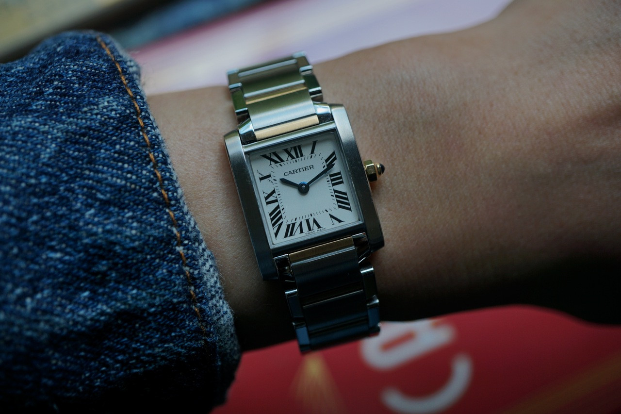 Cartier Tank Française Ref. 2384 Steel & 18k Gold Small 20mm