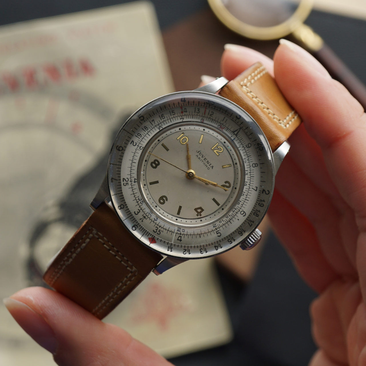 Juvenia 1950s Arithmo Calculating Slide Rule Steel | Instructional
