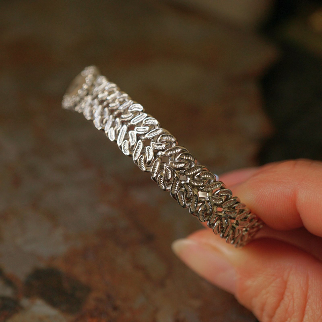 Piaget Diamond Bracelet Watch 18k White Gold Mid-1960s