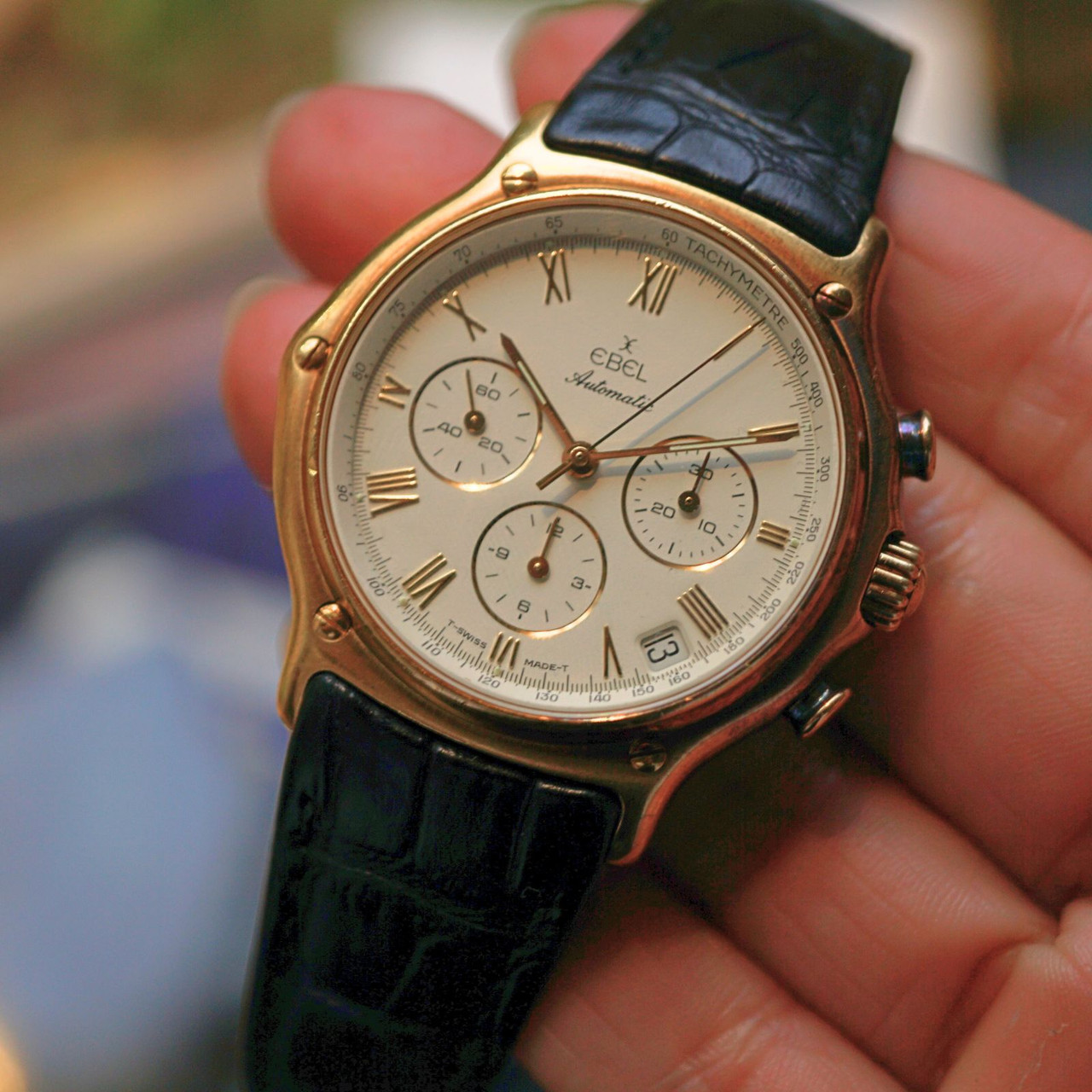 Ebel 1911 Chronograph Ref. 8134901 El Primero Movement 18k Gold