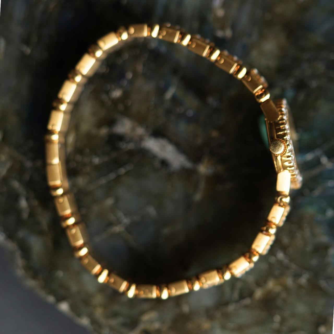 Piaget Polo Ref. 8306 Mother of Pearl Diamond Bracelet 18k Gold