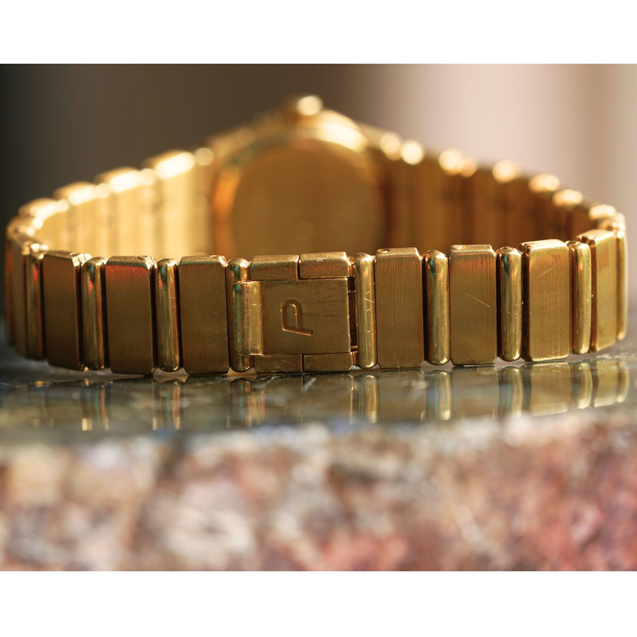 Piaget Polo Ref. 8306 Mother of Pearl Diamond Bracelet 18k Gold