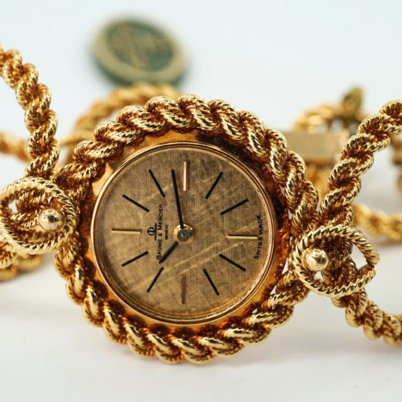 Baume Mercier 18k Gold Hoop Bracelet Watch
