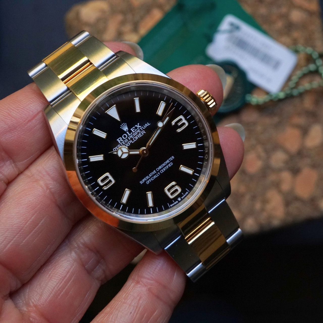 Rolex Explorer Ref. 124273 Steel & Gold 36mm 2021