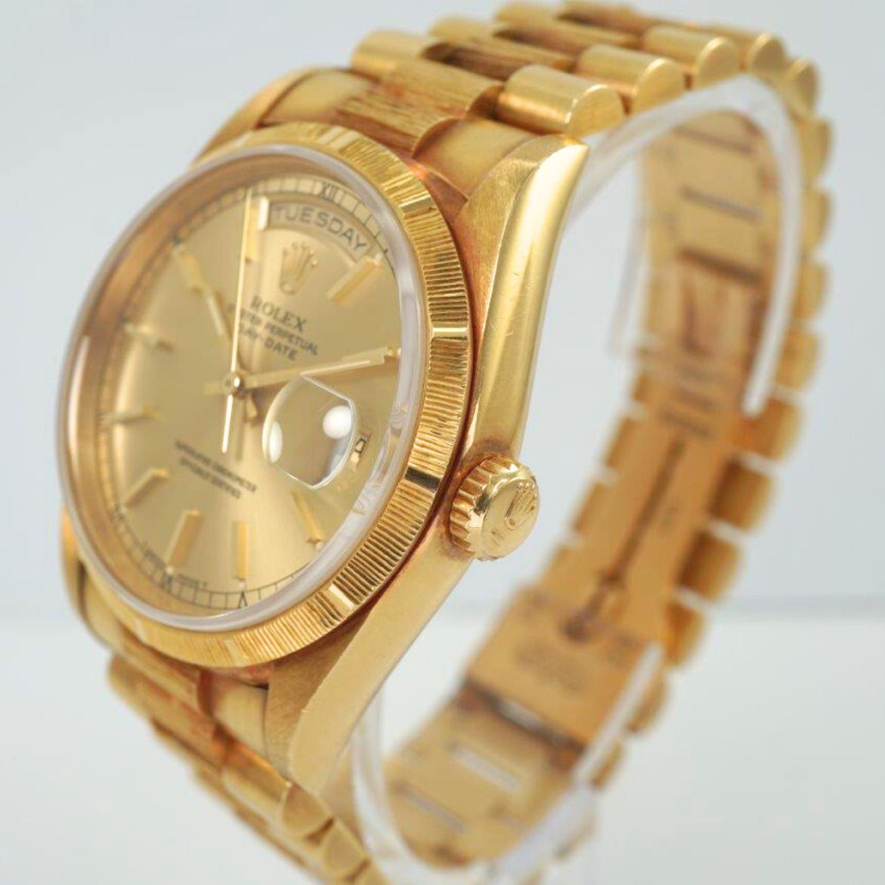 Rolex Day Date Ref. 18248 18k Gold Bark 1989