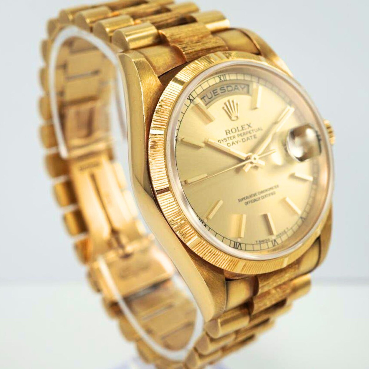 Rolex Day Date Ref. 18248 18k Gold Bark 1989