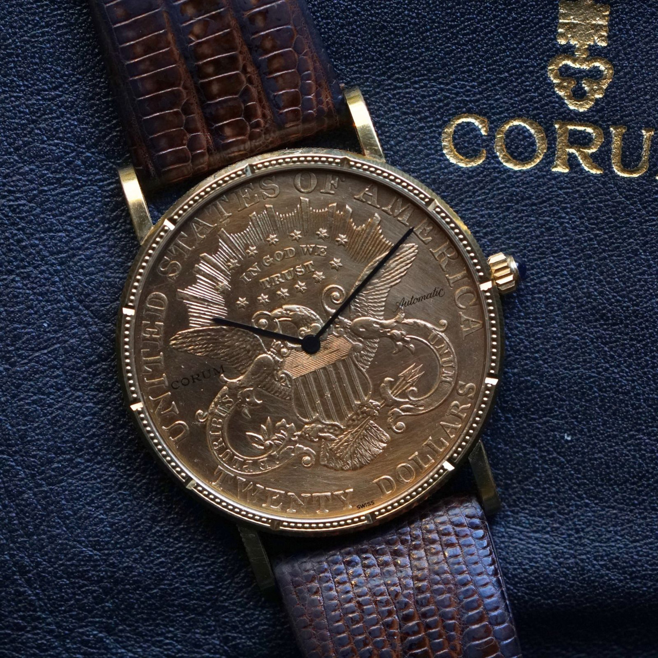 Corum $20 Dollar Liberty 1900 Coin Automatic 35mm 1990s
