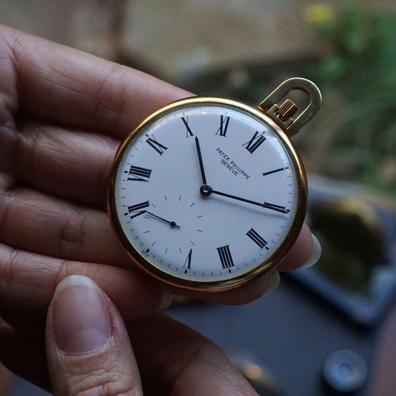 Patek Philippe Ref. 866 Pocket Watch 18k Gold 47mm 1980s