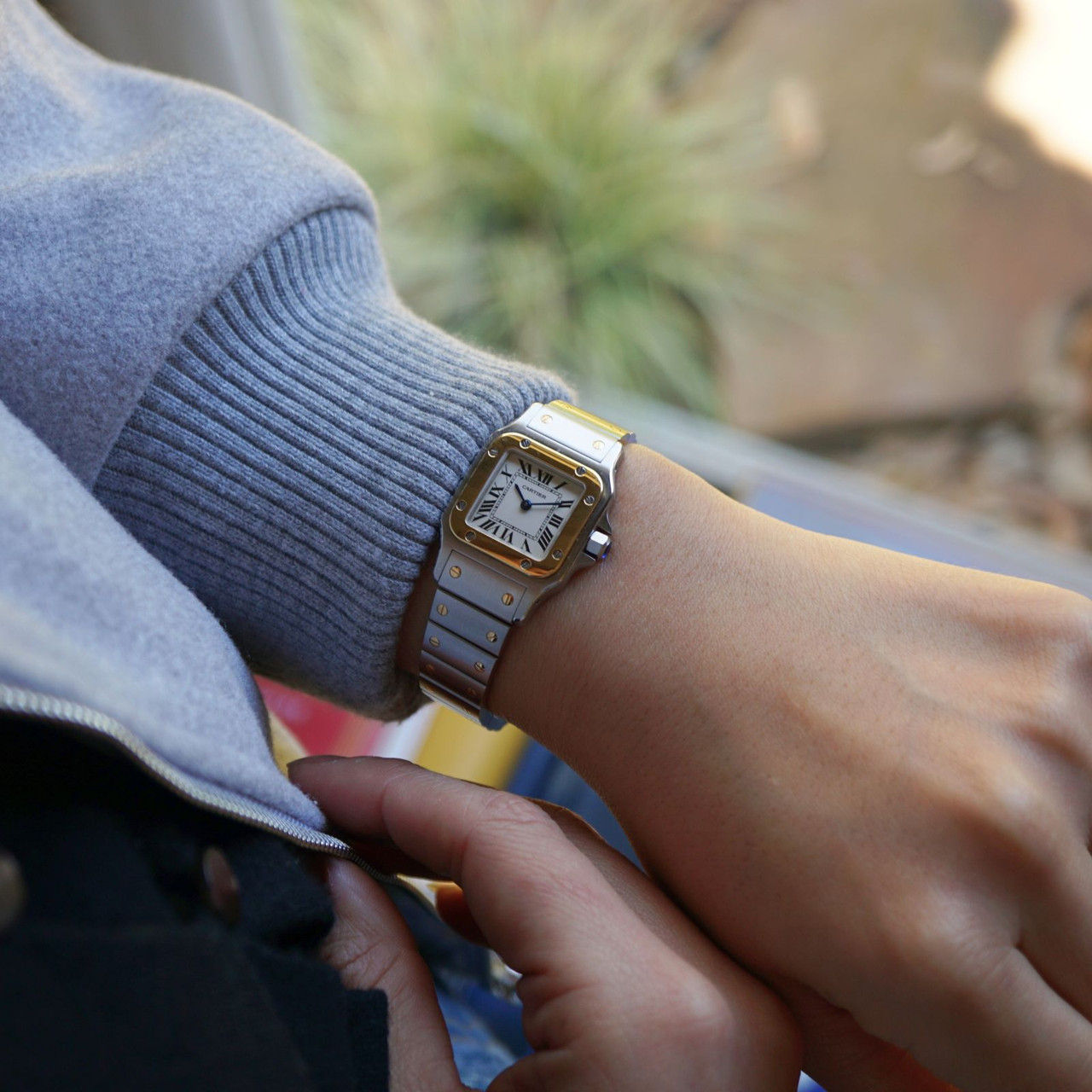 Cartier Uhren Cartier Santos Damen Stahl Gold Cartier Santos