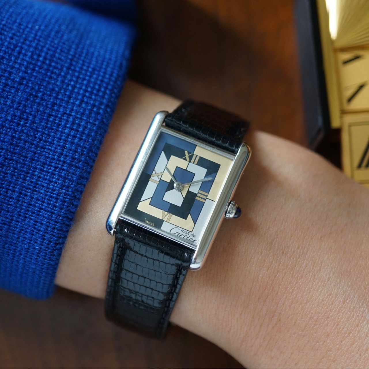 Cartier Must de Tank Art Deco Ref. 1616 Silver .925 24mm 1995 Cartier Must de Tank Art Deco Ref. 1616 Silver .925 24mm 1995