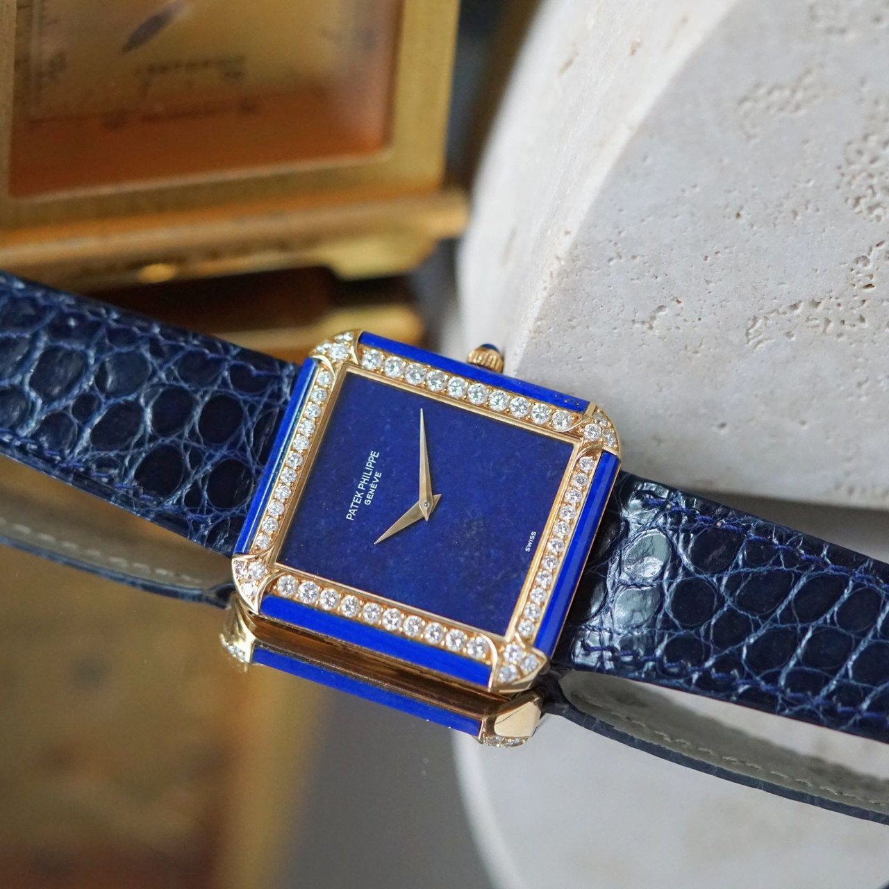 Patek Philippe Lapis & Diamond Ref. 3727 Late 1970s