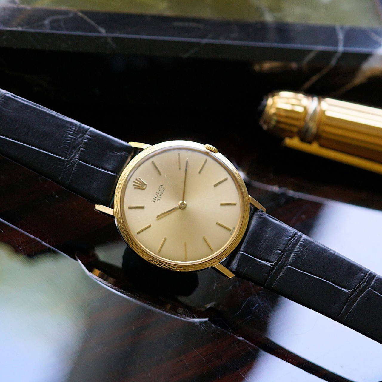 slim fit dress slacks Vintage Ladies Dress Watch by Rolex main image 0