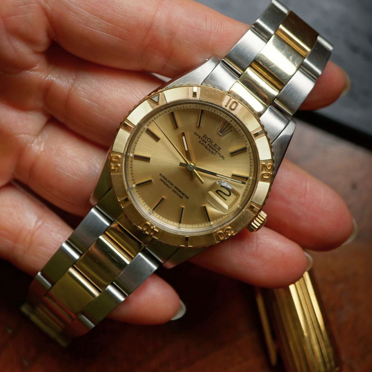 Rolex Datejust Turn-O-graph Thunderbird Ref. 1625 Steel & 14k Gold