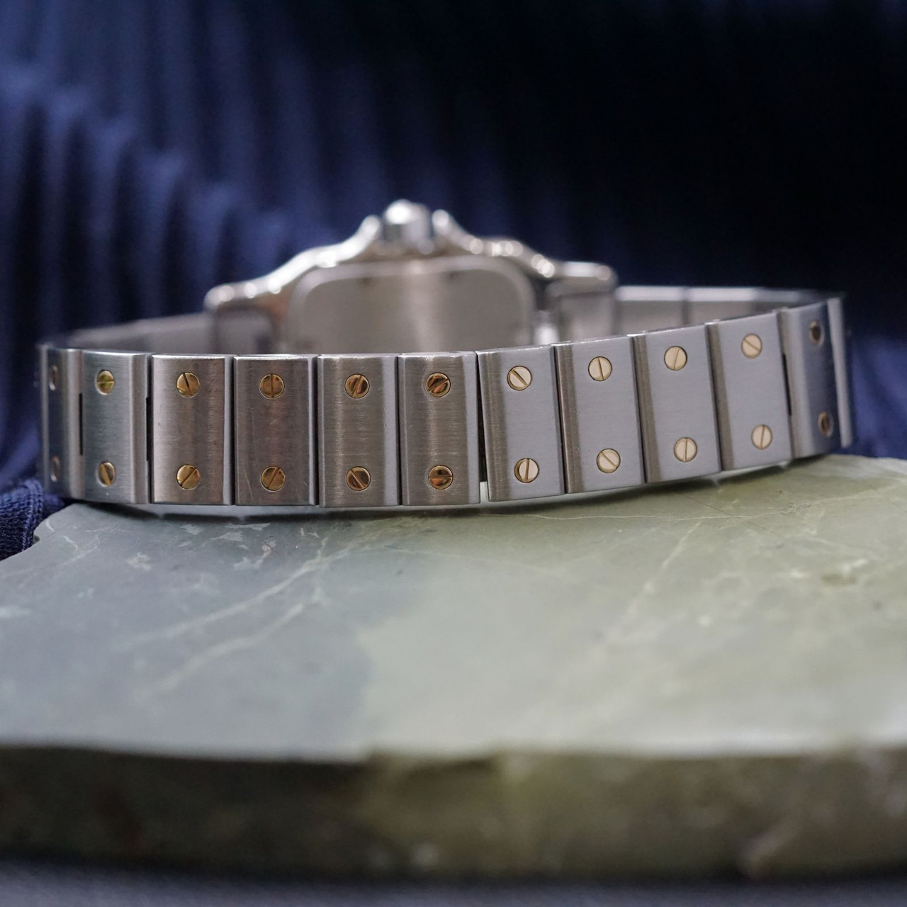 Cartier Santos Galbee Ref. 1567 Steel & 18k Yellow Gold Womens 2000s