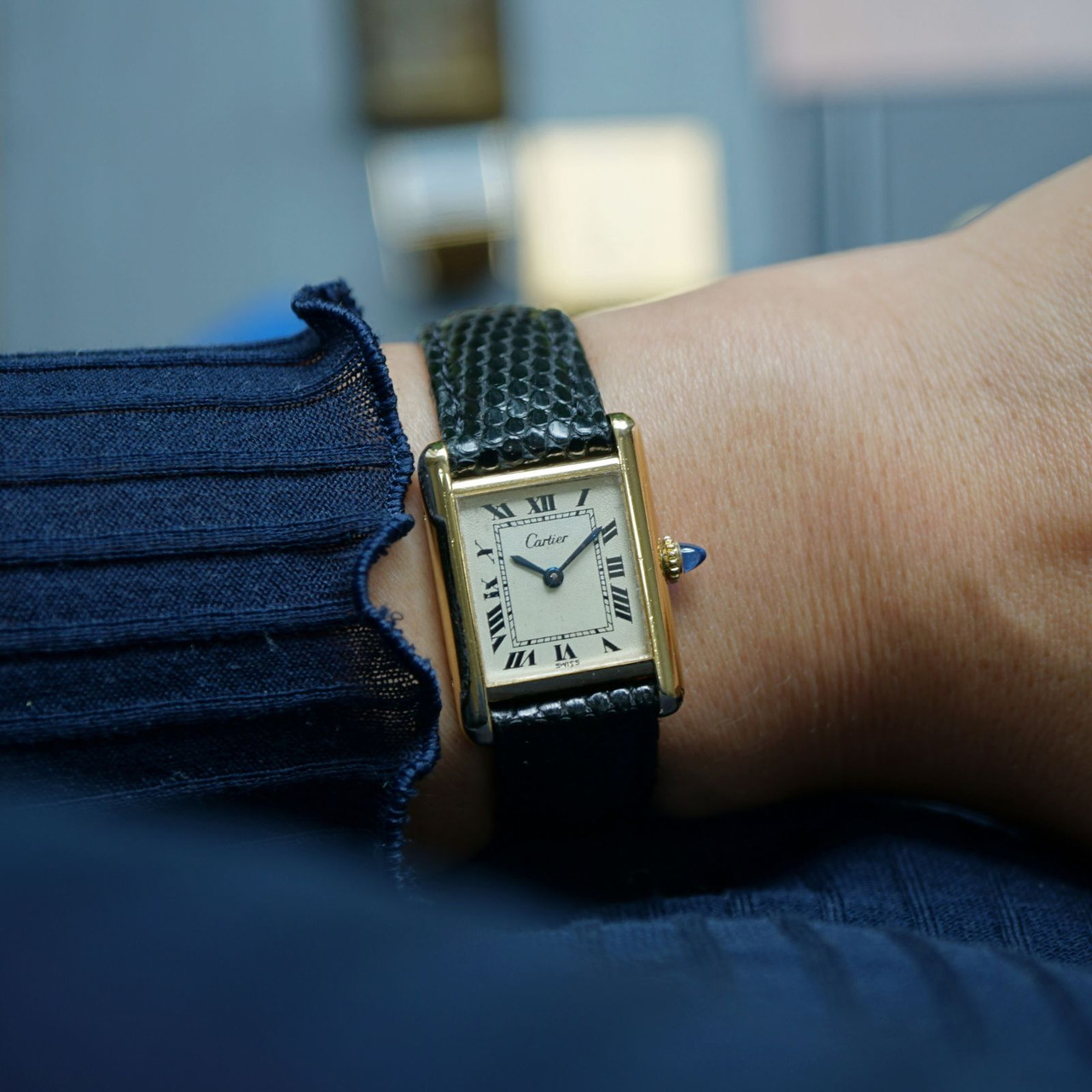 Cartier Classic Tank Craquelure Plaque 1970s