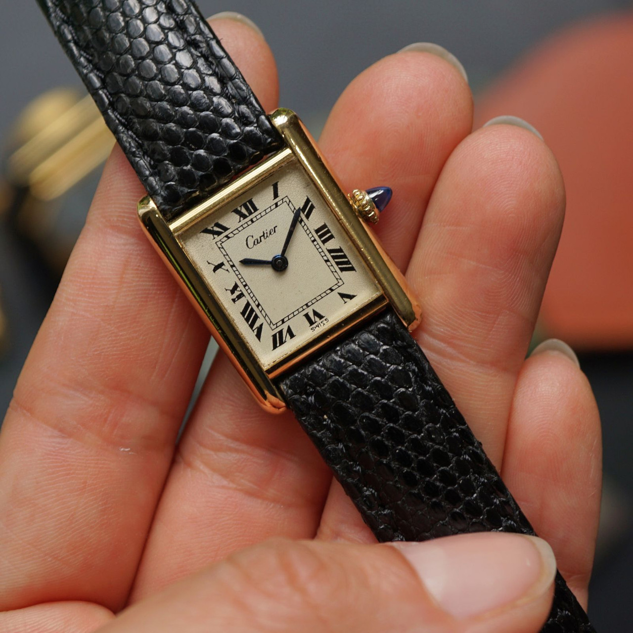 Cartier Classic Tank Craquelure Plaque 1970s