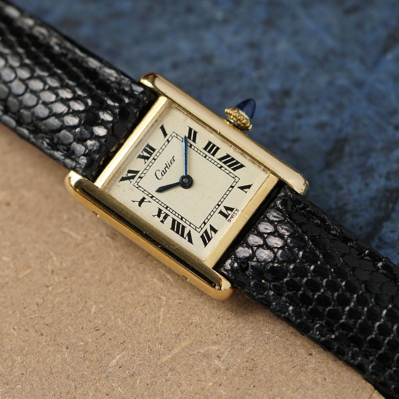 Cartier Classic Tank Craquelure Plaque 1970s
