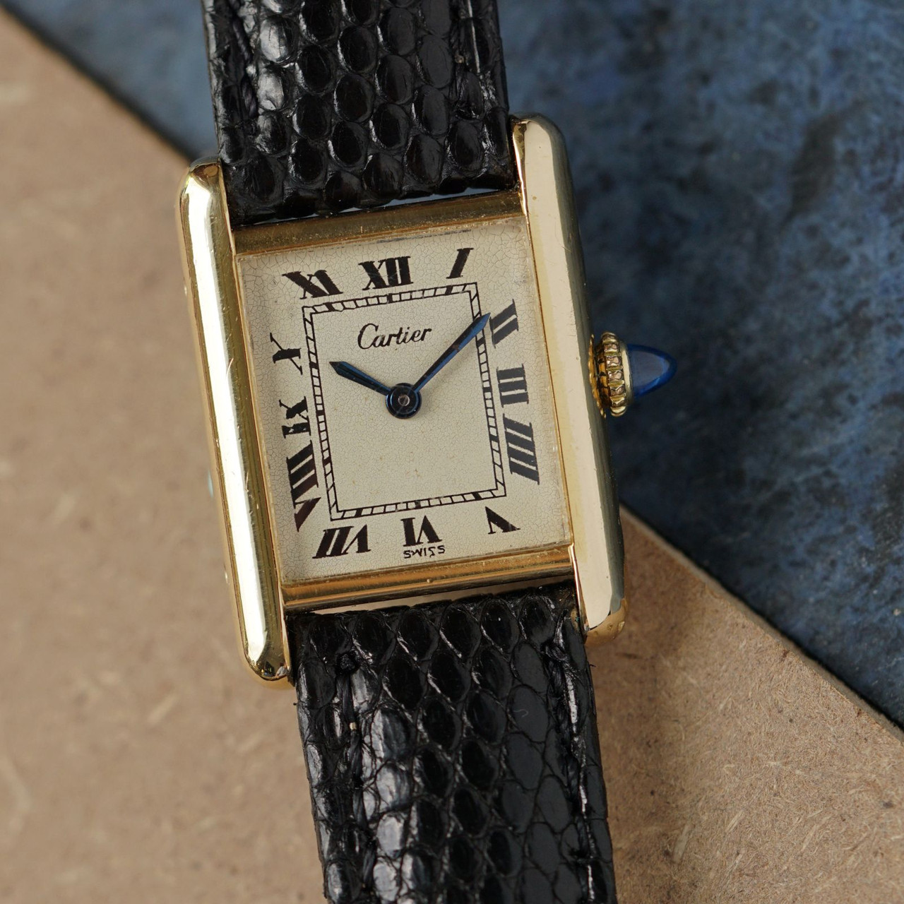 Cartier Classic Tank Craquelure Plaque 1970s