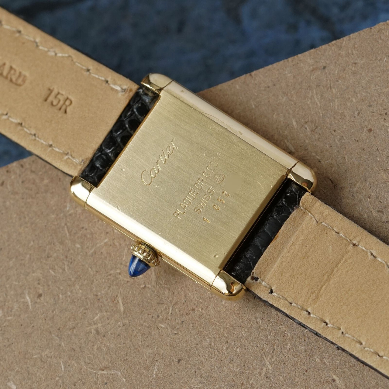 カルティエ　プレート Cartier Classic Tank Craquelure Plaque 1970s