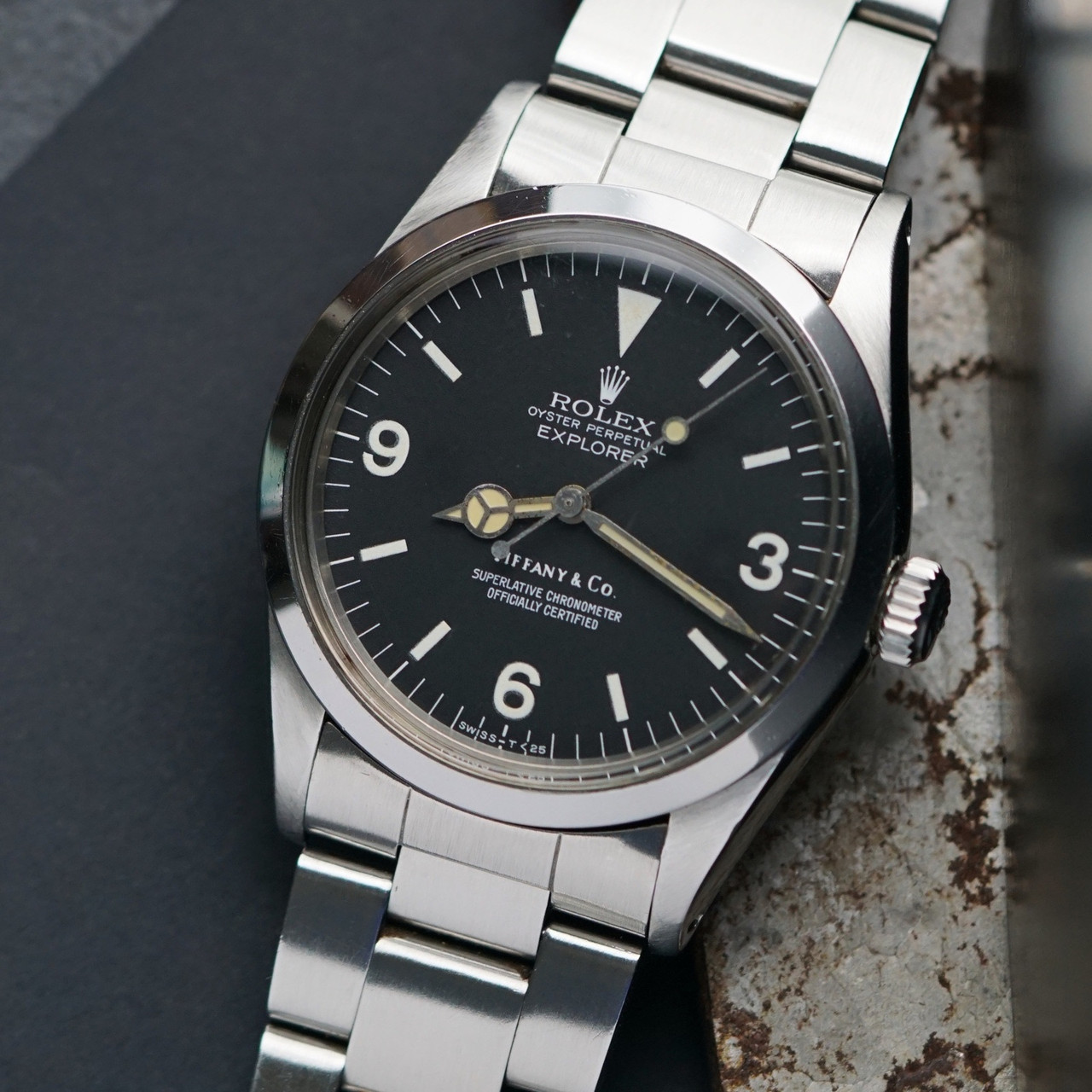 Rolex Explorer I 1016 Tiffany Co Double Signed Late 1970s