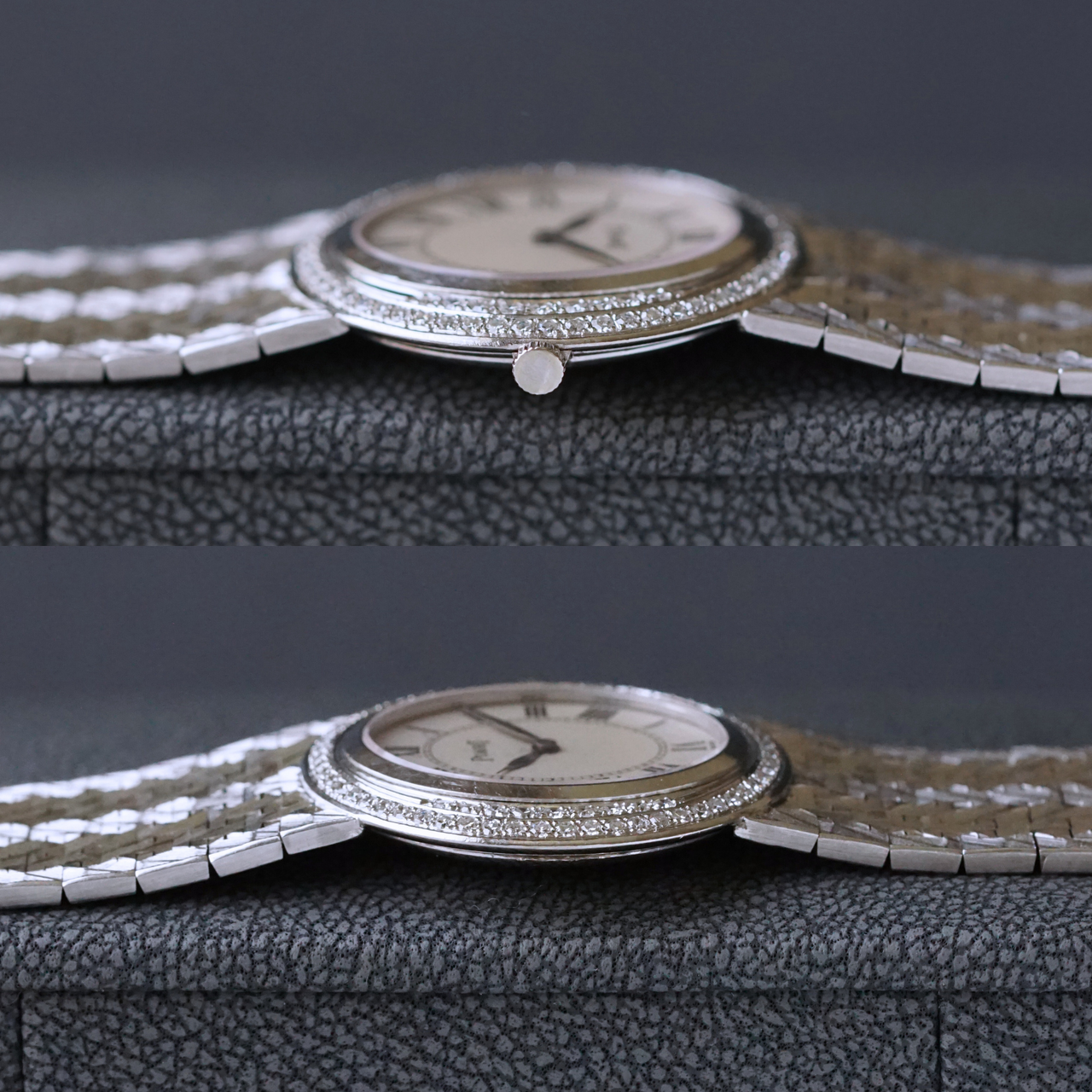 アクセサリー VINTAGE PIAGET Doll Bracelet 18k WG Piaget Vintage Diamond & 18k White Gold Bracelet 1970s