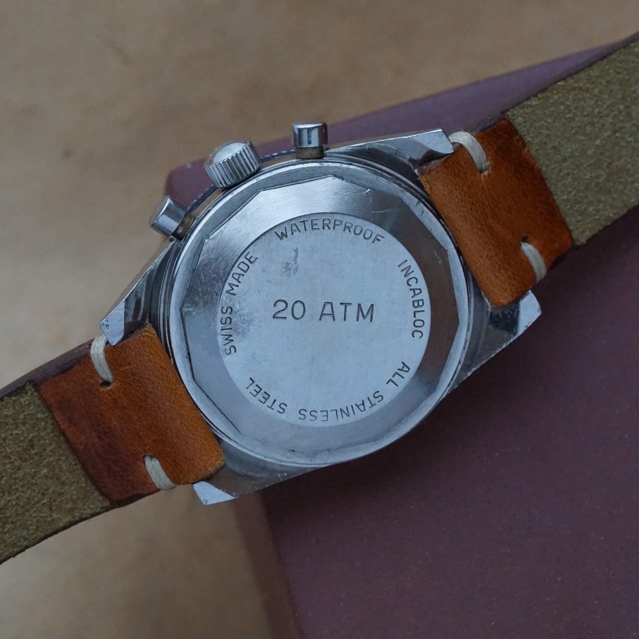 Kelek Divers Chronograph Chocolate Tropical Dial Steel 20 ATM