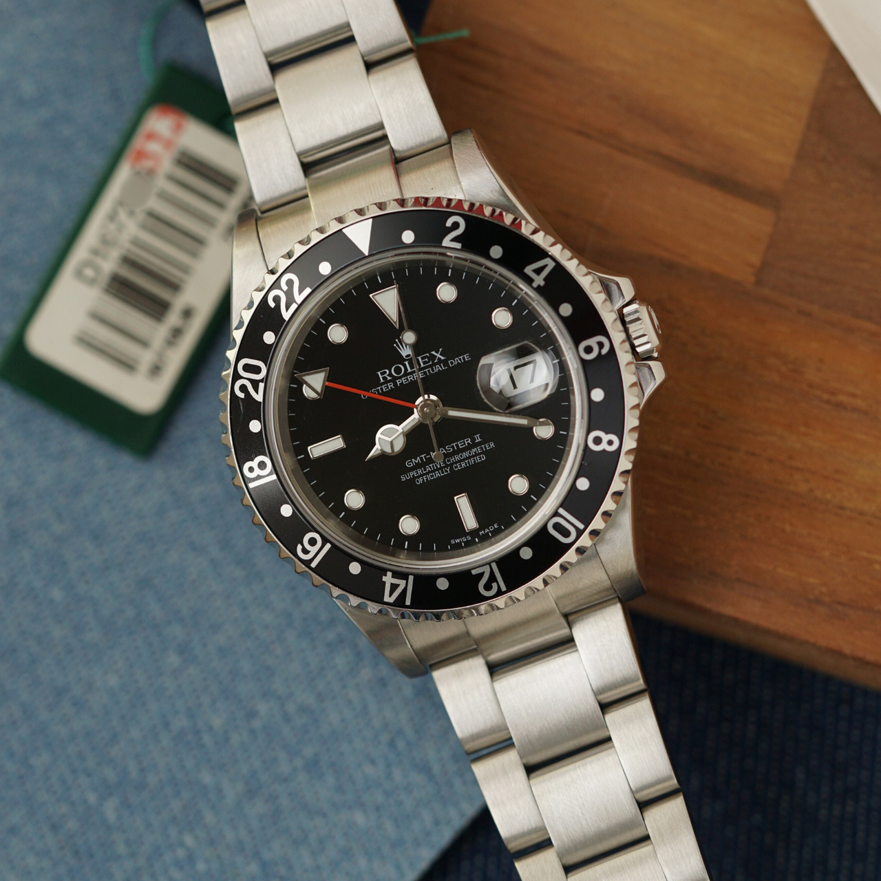 Rolex GMT II Ref. 16710LN 40mm Steel Hang tag 2005-06