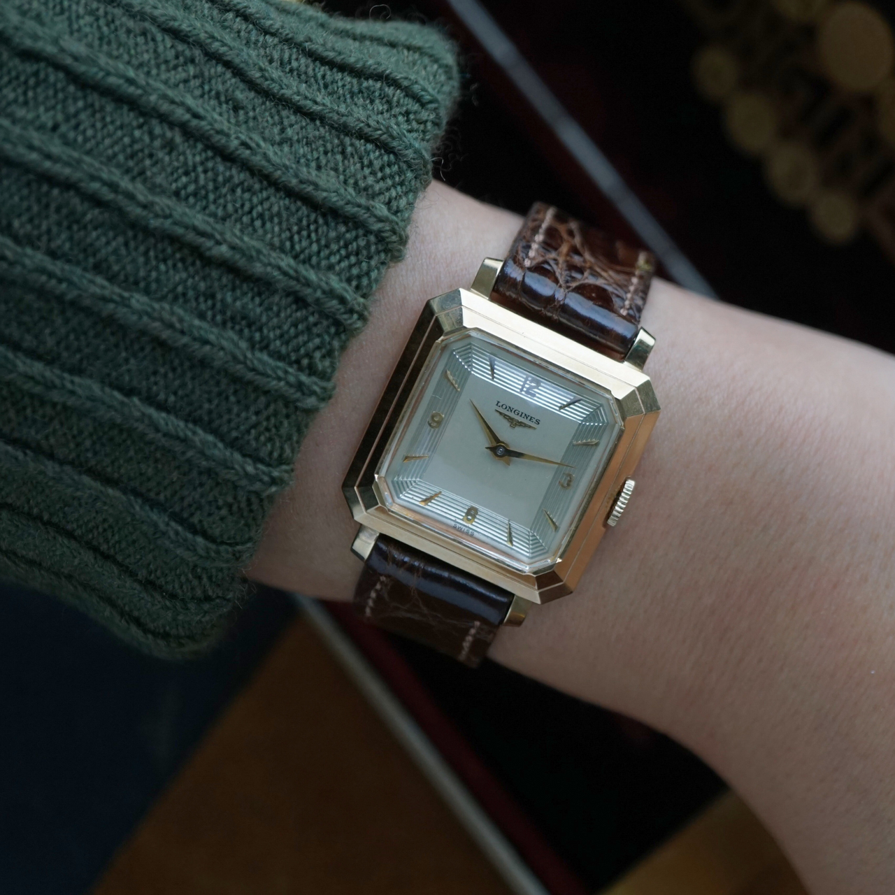 Longines Vintage 14k Yellow Gold Dress Watch 1950s