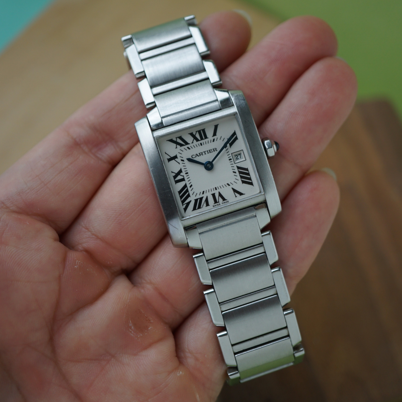 Cartier Tank Française 2465 Steel Medium 2000s