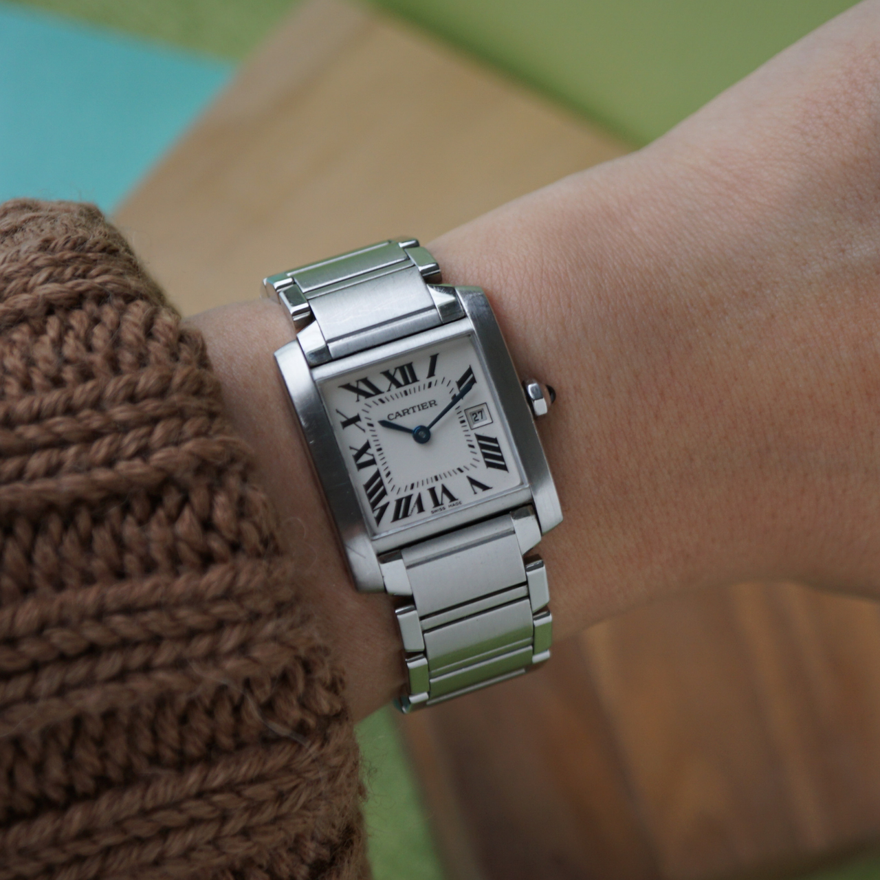 Cartier Tank Française 2465 Steel Medium 2000s