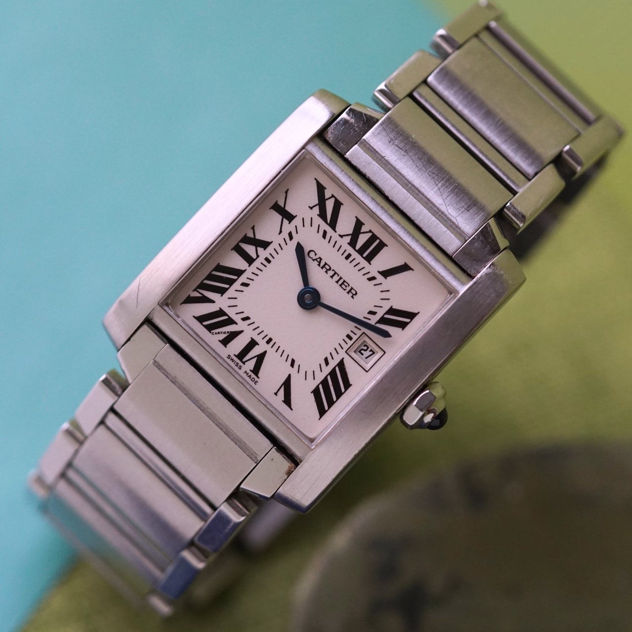 Cartier Tank Française 2465 Steel Medium 2000s