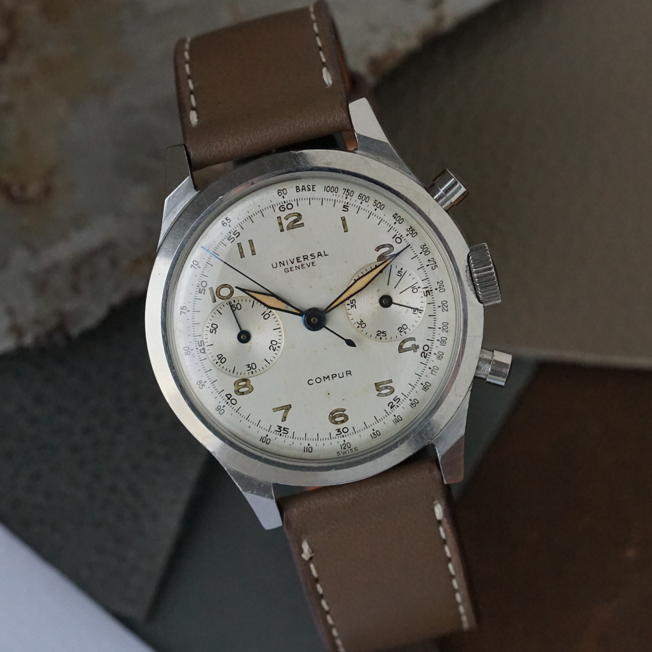 Universal Geneve Compur 22409 Enversteel Spillman Case 1940s