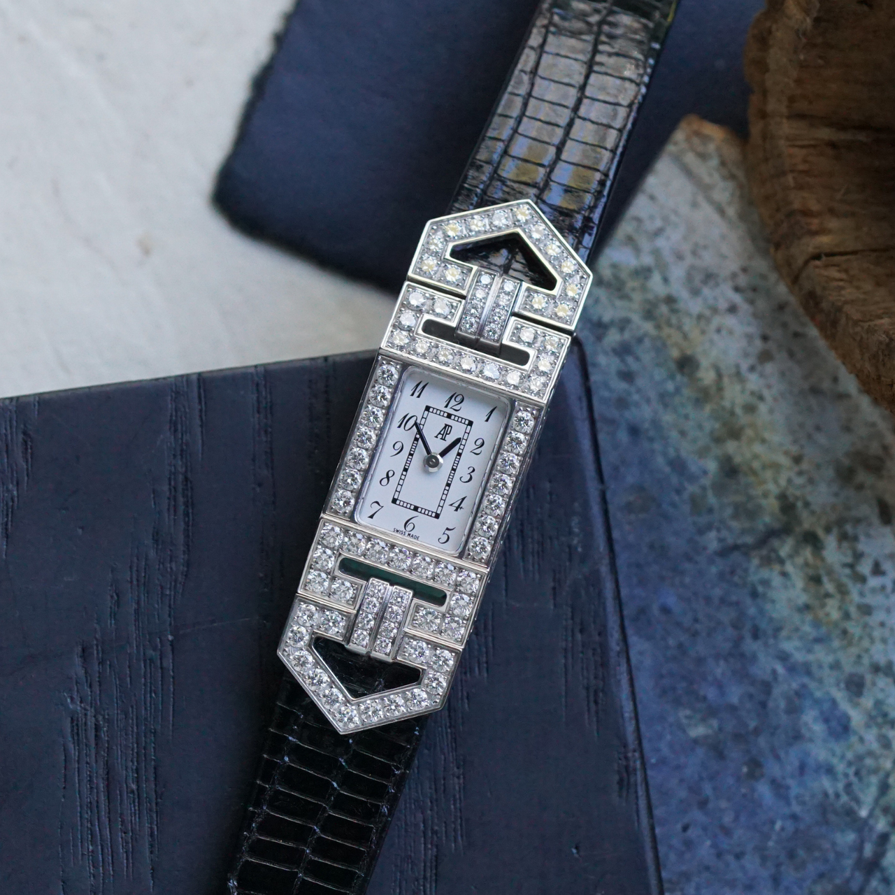 Audemars Piguet Charleston Diamond-Set 18k White Gold Women