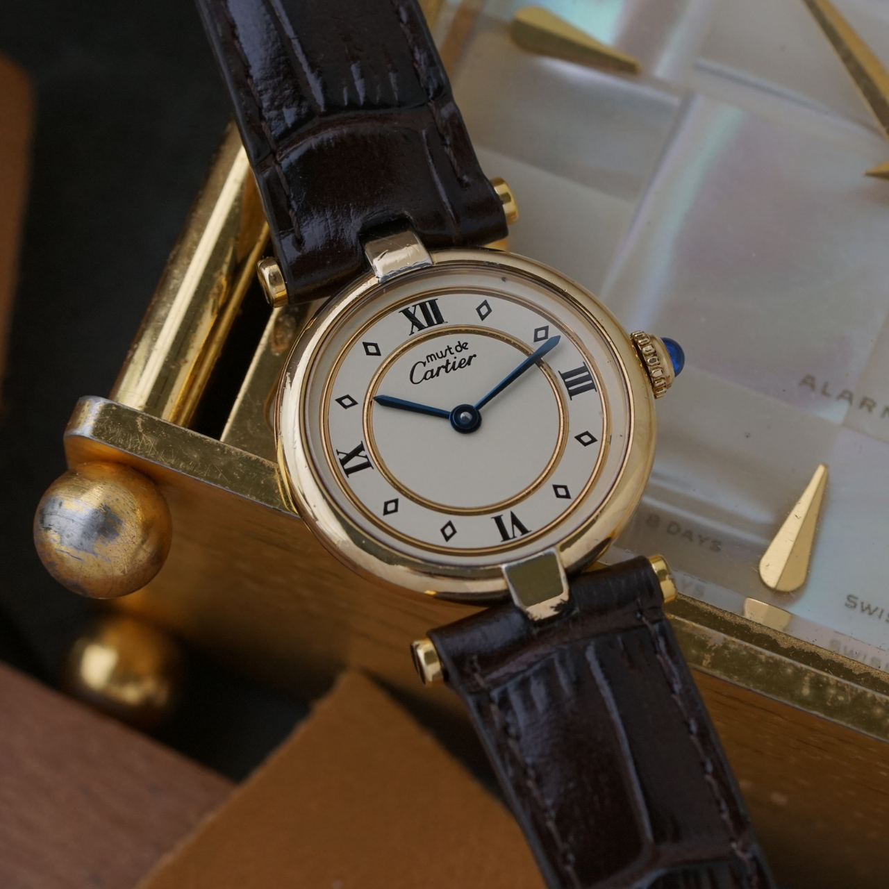 Cartier 1990s Vendome Small .925 Vermeil 590004