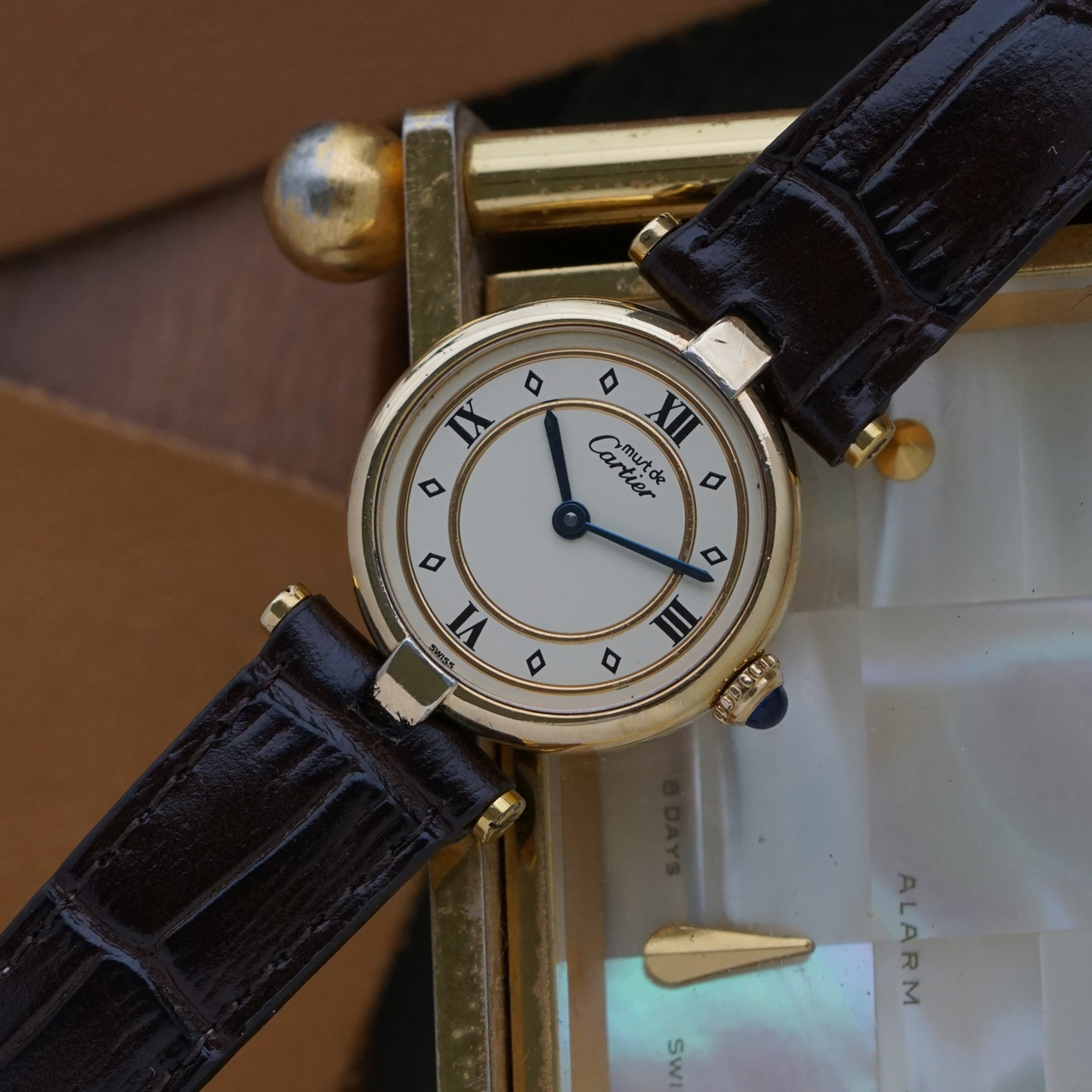 Cartier 1990s Vendome Small .925 Vermeil 590004