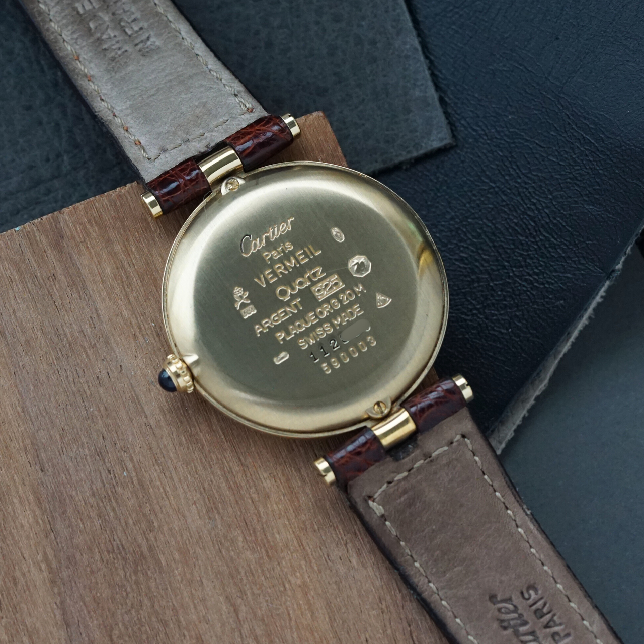 Cartier 1990s Vendome .925 Vermeil 30mm 590003