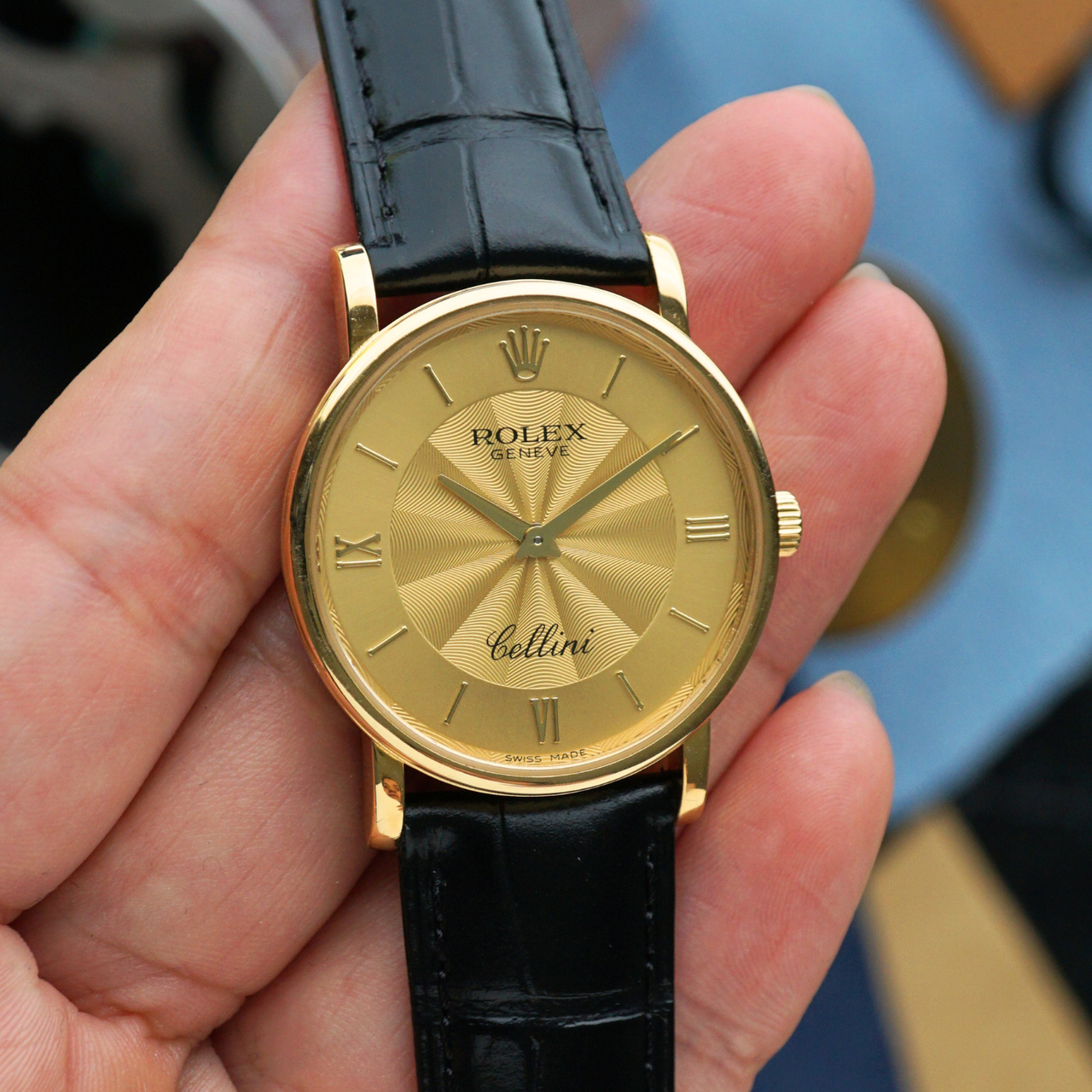 Rolex Cellini 5115 Champagne 18k Yellow Gold 2015