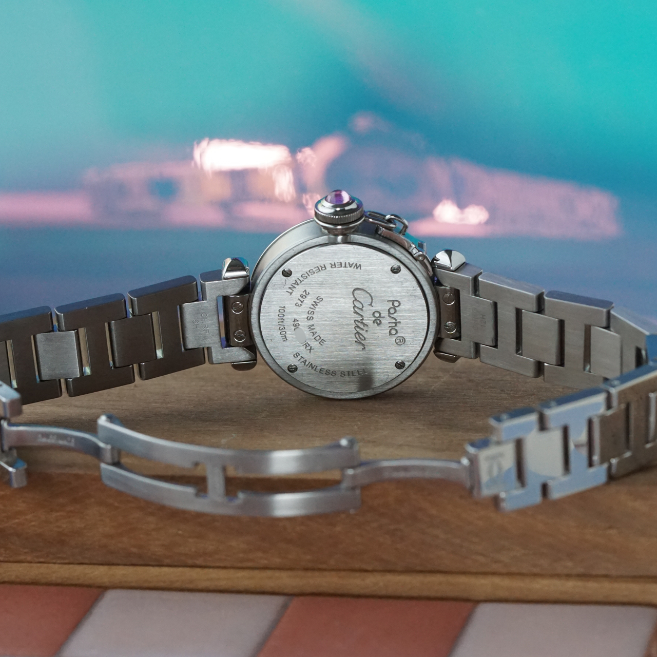 Cartier Mini Miss Pasha Pink W3140008 Stainless Steel