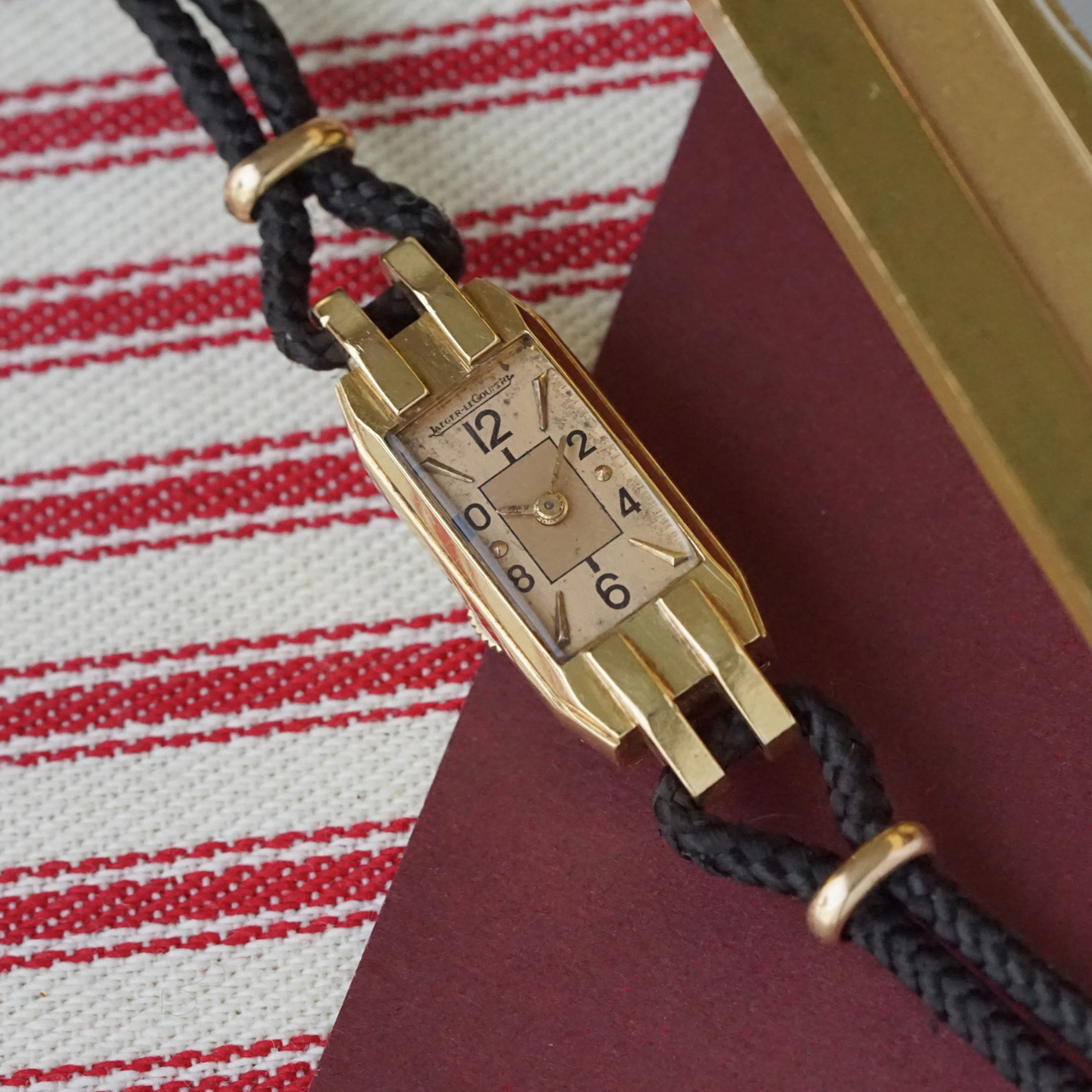 Jaeger LeCoultre 1930s Duoplan Yellow Gold