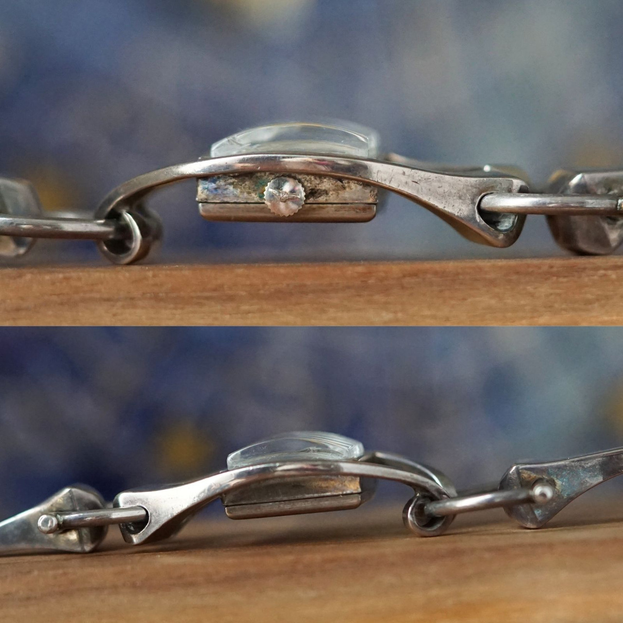 Gucci Bangle watch original silver stir up design 1970's