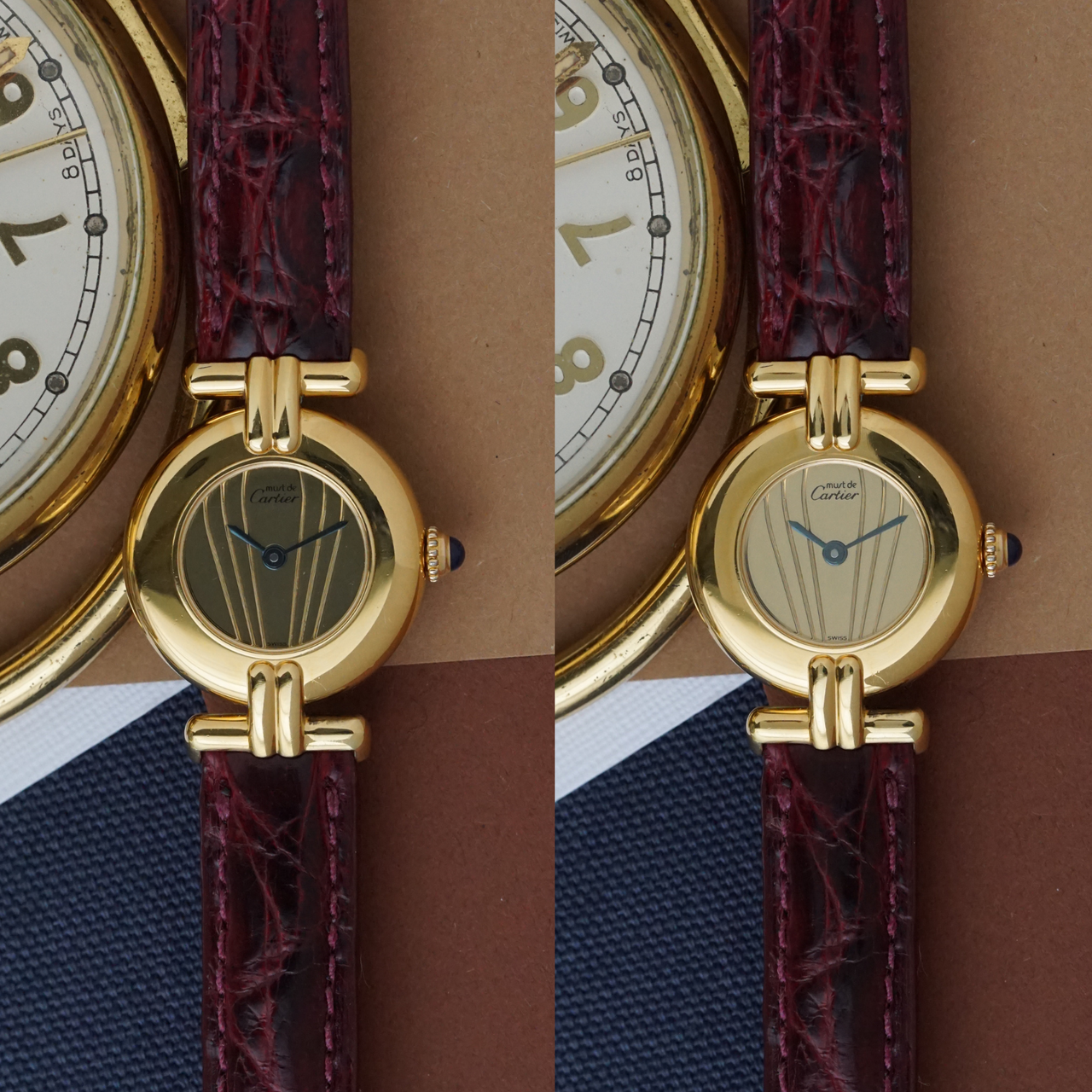 Cartier Must de Cartier Colisee Sunburst Vermeil 1980-90s