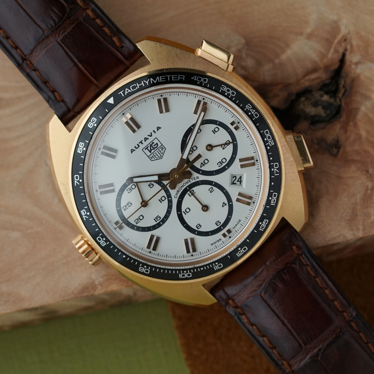 Tag Heuer Autavia 70th Anniversary CY5140 18k Rose Gold