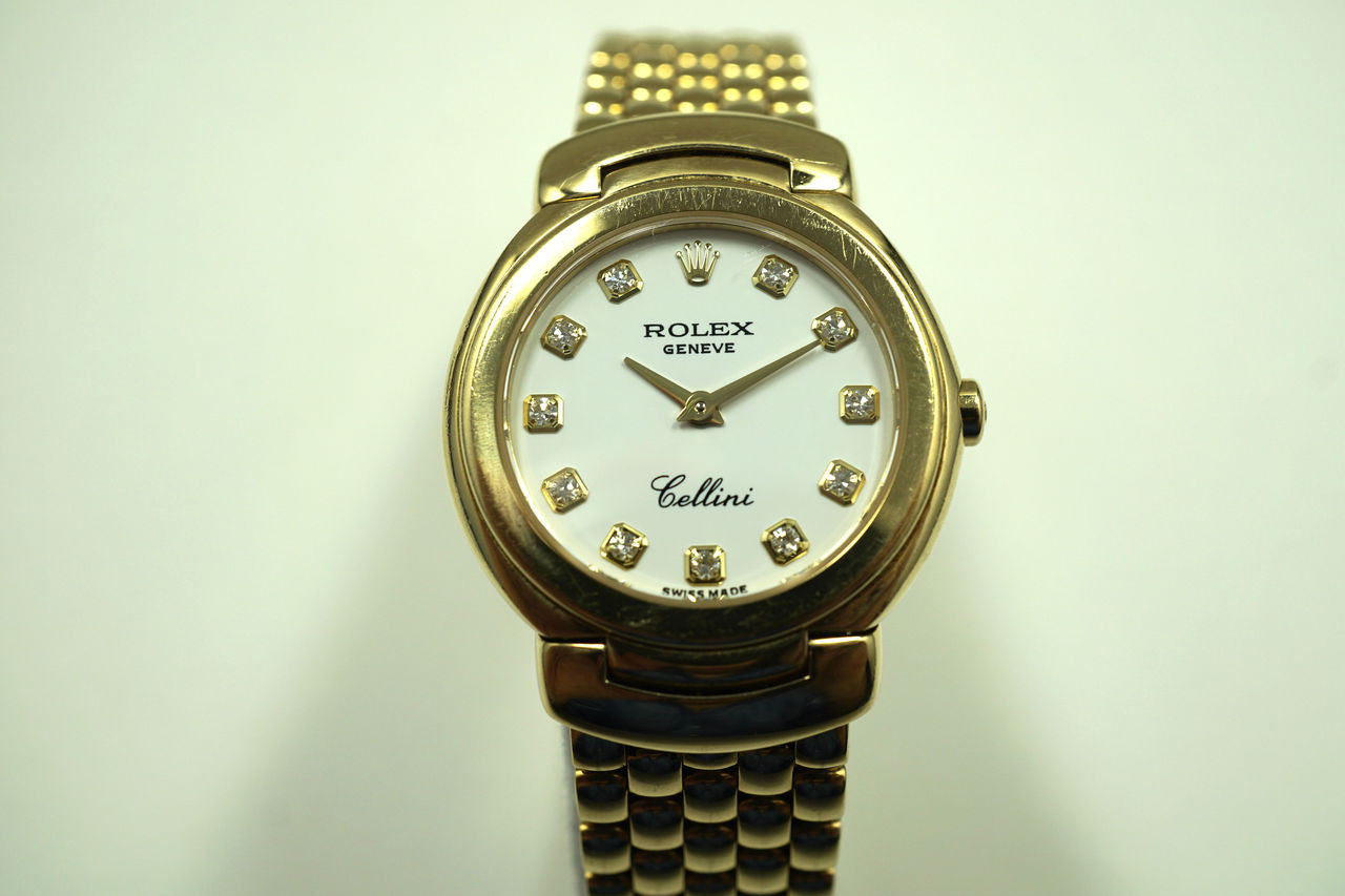 Rolex 6621 ladies Cellini 18k w/ diamond dial dates 2007