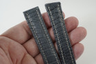 Breitling Deployment Strap blue crocodile 20 mm unworn c. 2000's modern pre owned for sale houston fabsuisse