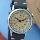 1940s Mido Multi-Centerchrono Chronograph François Borgel Stainless Steel Case 35 mm