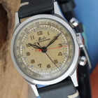 1940s Mido Multi-Centerchrono Chronograph François Borgel Stainless Steel Case 35 mm